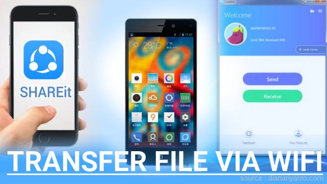 Mengenal Transfer File via Wifi di Gionee Elife E6 Menggunakan ShareIt Versi Baru