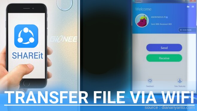 Cara Transfer File via Wifi di Gionee Elife E8 Menggunakan ShareIt Versi Baru