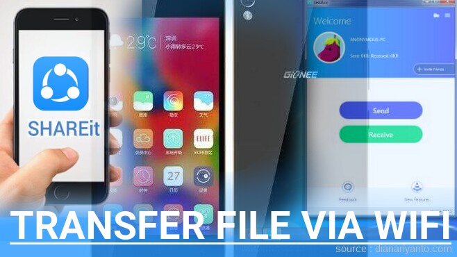 Transfer File via Wifi di Gionee Elife S7 Menggunakan ShareIt Terbaru