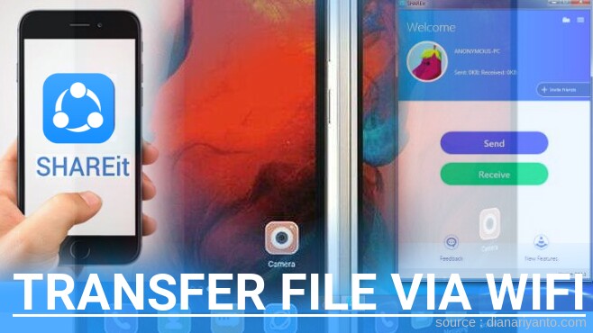 Kirim dan Transfer File via Wifi di Gionee F103 Menggunakan ShareIt Versi Baru