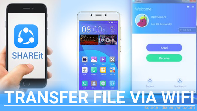 Tips Transfer File via Wifi di Gionee F5 Menggunakan ShareIt Versi Baru