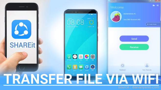 Cara Transfer File via Wifi di Gionee F6 Menggunakan ShareIt Versi Baru