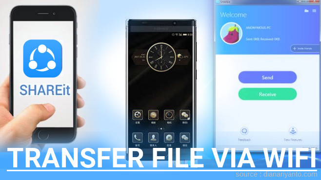 Kirim dan Transfer File via Wifi di Gionee M2017 Menggunakan ShareIt Terbaru