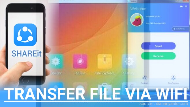 Kirim dan Transfer File via Wifi di Gionee P8M Menggunakan ShareIt Terbaru