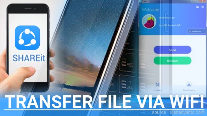 Kirim dan Transfer File via Wifi di Gionee W900S Menggunakan ShareIt Versi Baru